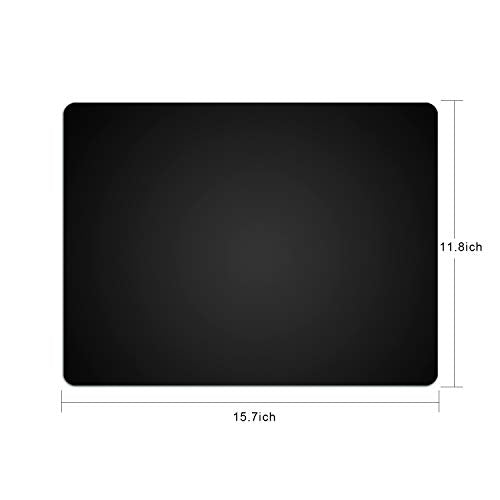 Silicone Placemats, Food-Grade Non-Slip Waterproof, Dining, Stain Resistant, Countertop Protector, Kitchen Counter Mat, Heat Resistant, Baking mat Dishwasher Safe (15.7x11.8Inch-4pack, Black) - color: Black, size: 15.7x11.8Inch-4pack