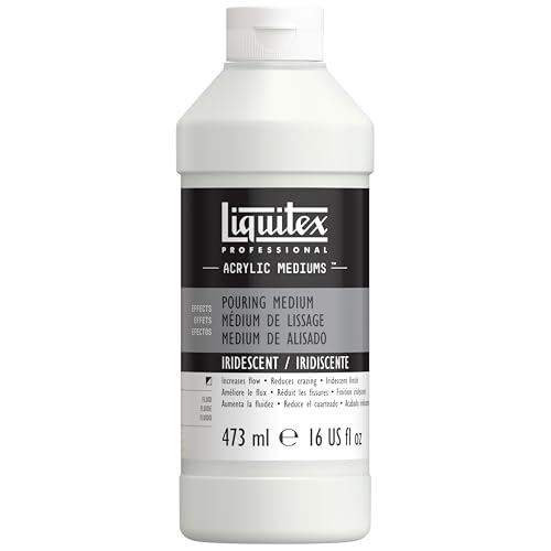Liquitex Professional Effects Medium, 473ml (16-oz), Iridescent Pouring Medium - color: Iridescent, style: 16-oz