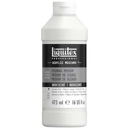Liquitex Professional Effects Medium, 473ml (16-oz), Iridescent Pouring Medium - color: Iridescent, style: 16-oz