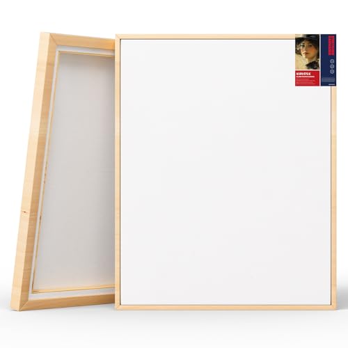 HANSILK 1pk Framed Canvas Wall Art - Mother's Day Gifts, 16x20 Inch Blank Canvas with Wood Frame | DIY Custom Painting Kit for Couples, Home Décor & Romantic Handmade Crafts - size: 16*20-1