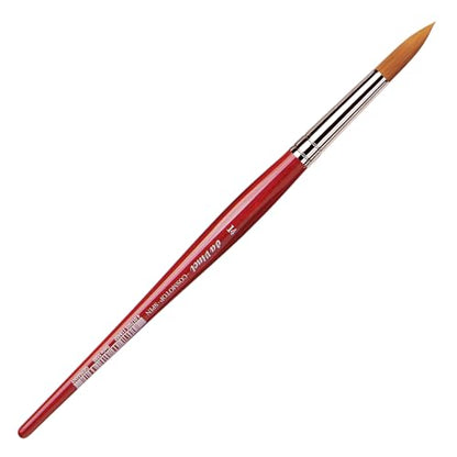 da Vinci Watercolor Series 5580 CosmoTop Spin Paint Brush, Round Synthetic with Red Handle, Size 14 (5580-14) - size: Size 14, style: Round