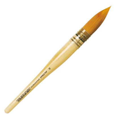 da Vinci Watercolor Series 488 CosmoTop Spin Paint Brush, Round Synthetic with Lacquered Natural Handle, Size 10 (488-10) - size: Size 10, style: Round Quill