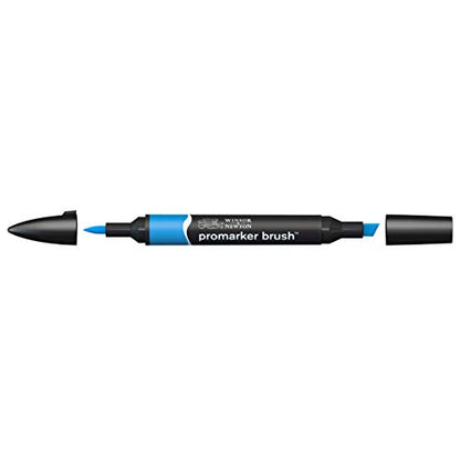 Winsor & Newton Promarker Brush, Azure - color: Azure