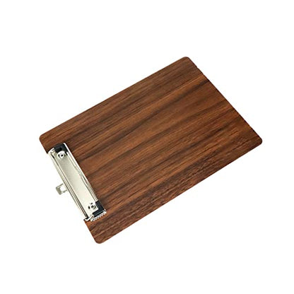 Crapyt Thicken Wood Clipboard Memo Paper Hardboard Drawing Board with Wood Grain A5(26×18cm/10.24"×7.09") File Storage Teacher - size: A5
