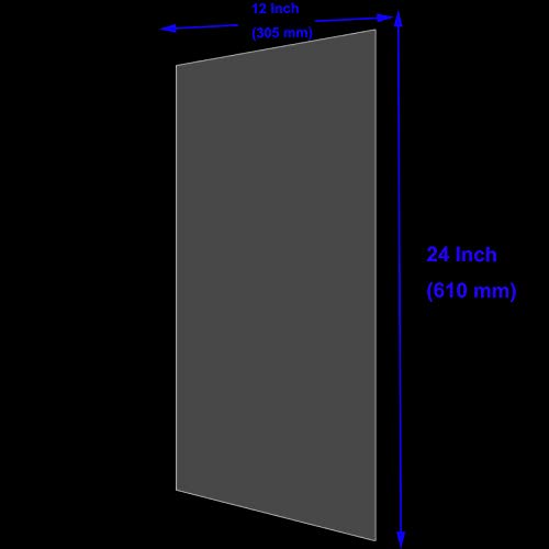 30 PCS Clear Blank Stencil Sheets 12 x 24 Inches, 6 mil Blank Mylar Templates, Large Blank Stencil Material for Making Your Own Stencils