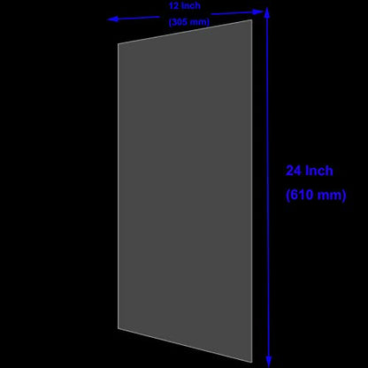 30 PCS Clear Blank Stencil Sheets 12 x 24 Inches, 6 mil Blank Mylar Templates, Large Blank Stencil Material for Making Your Own Stencils