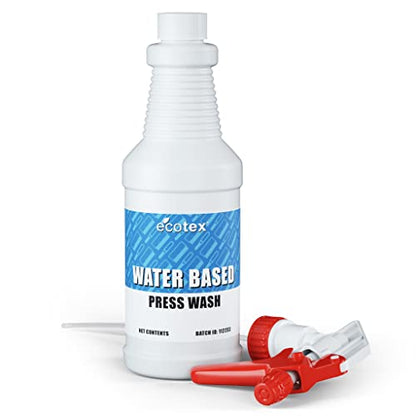 Ecotex® Water Based Press Wash (Gallon - 128 oz) - Eco-Friendly Mesh Screen Cleaner, For Screen Printing Screen to Remove Water Based Screen Printing Ink - Screen Printing Supplies - size: 128 Ounce (Pack of 1)