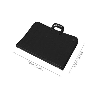 SEWACC Art Portfolio Case Painting Bag with Handle 35x50cm Portable Drawing Portfolio Tote for Students Artist Carrying Storage for Artwork Posters