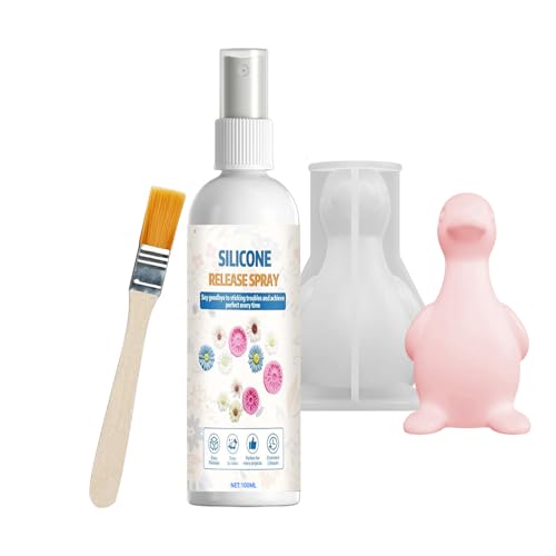 Mold Release Spray, with Easy Demolding Formula, 100ml, Resin Casting Release Agent, Silicone Mold Separator Spray, Quick Dry, for DIY Crafting Jewelry