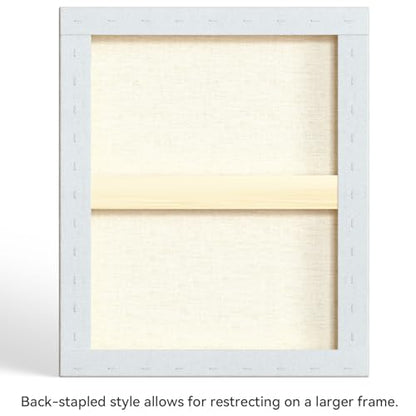 PHOENIX 20x24 Inch 2 Pack Artist Canvas - Large Stretched Canvases for Painting - 3/4 Inch Profile, 100% Cotton 11 Oz. Gesso Primed White Blank Professional Canvas Oil & Acrylic Paints - size: 20"x24", style: Traditional
