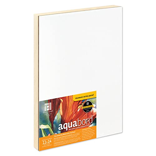 Ampersand Aquabord Panel for Watercolor and Gouache, 7/8 Inch Depth, 11X14 Inch (CBTC1114) - color: Flat Profile, size: 7/8 Inch, 11" x 14"
