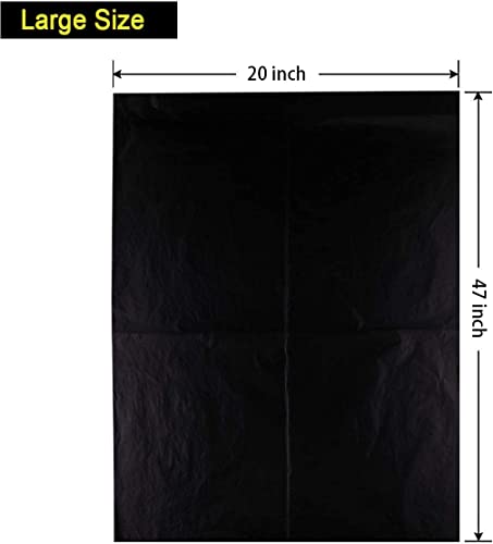 Swanaryo Large Graphite Transfer Paper - 20 x 47 Inch, 6 Sheets | Black Carbon Paper for Tracing on Wood, Paper, Canvas, and Other Art Craft Surfaces - size: 20 x 47 Inch