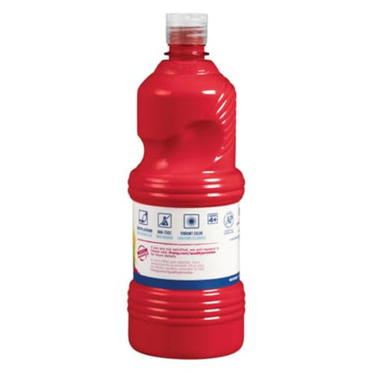 Prang Ready-to-Use Tempera Paint Quart, 32 oz., Red, 6 Count - color: Red (Pack of 6)