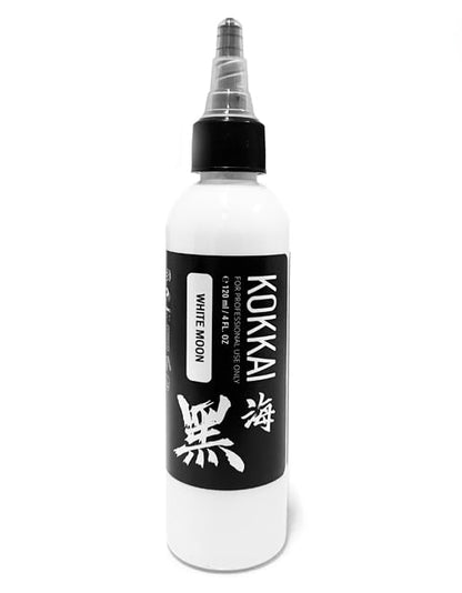 Tattoo Ink, Premium Quality, Precision Medium Viscosity, Rich Hue, Quick Healing, Acrylic-Free, Water-Based, Ready-to-Use Ink for Precision Tattooing (White Moon, 4 oz) - color: White Moon, size: 0.5 oz