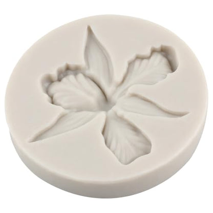 Orchid Flower Silicone Molds Orchid Polymer Clay Mold for DIY Crafts Epoxy Resin Casting Air Dry Polymer Clay Plaster Jewelry Making - color: Style P