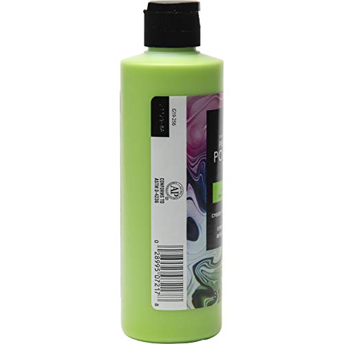 FolkArt Pre-Mixed Acrylic Pouring Paint, 8 oz, Sour Apple - color: Sour Apple