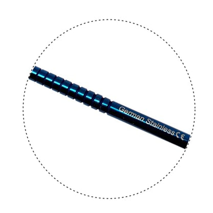 Composite Dental Set of 6 pcs Restorative Plastic Filling Restoration Preparation Carvers Contouring Plugger Ball Burnisher Tooth Cavity Various Decay Removal Double Ended Instruments (Blue) - color: Blue