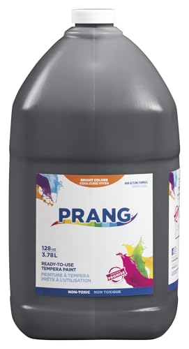 Prang Ready-to-Use Tempera Paint, Black, 1 Gal., 1 Count - color: Black
