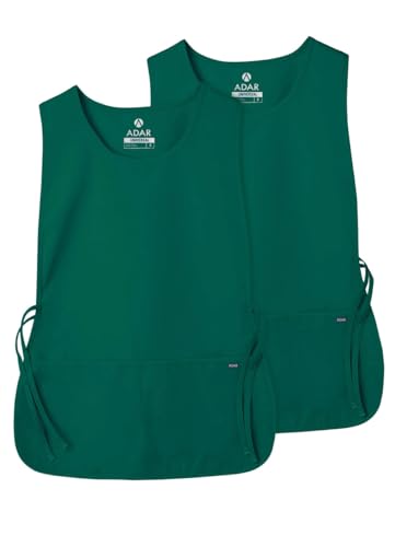 Adar Universal Cobbler Apron 2 Pack - Unisex Cobbler Apron - color: Hunter Green, size: Standard