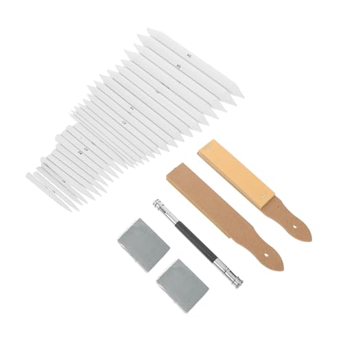 Homoyoyo Blending Stumps and Tortillions Set and Pencil Extension Tool 33pcs with Sandpaper Pencil Sharpener Versatile Media Compatibility and Precision Tools Combination for Outdoor