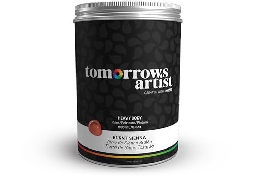 TA: Burnt Sienna, Heavy Body Eco-Friendly Acrylic Art Paint 250ml/8.45oz Jar - color: Burnt Sienna, size: 8.5 Fl Oz (Pack of 1)