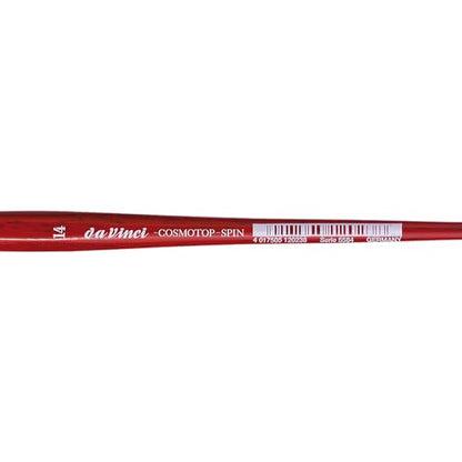 da Vinci Watercolor Series 5584 CosmoTop Spin Paint Brush, Pointed Oval Synthetic with Red Handle, Size 14 - size: Size 14, style: Pointed Oval