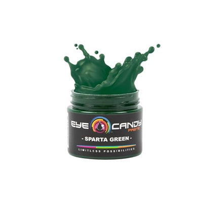 Eye Candy Resin Pigment Paste – Highly Pigmented Epoxy Color, 2 oz, Solid Non-Metallic, Mixable for Custom Shades (Sparta Green) - color: Sparta Green