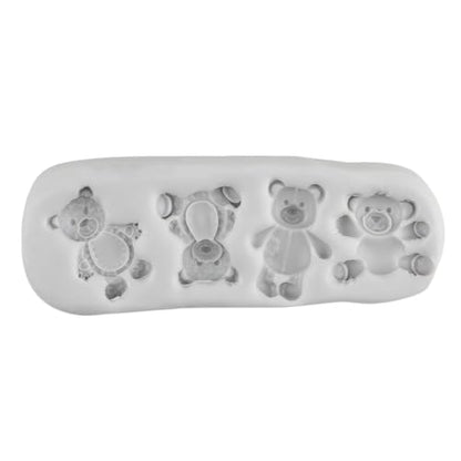 Bear Silicone Molds Animal Polymer Clay Mold for DIY Crafts Epoxy Resin Casting Air Dry Polymer Clay Plaster Jewelry Making - color: Style C