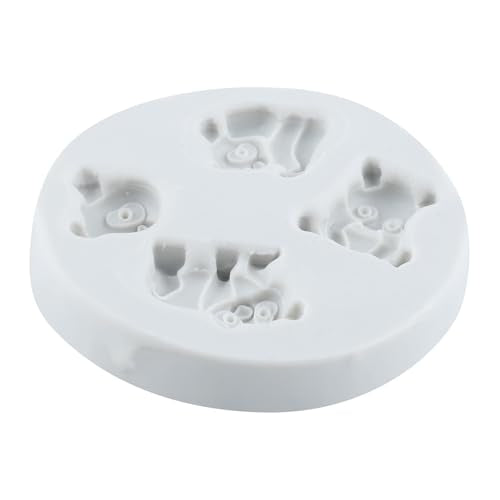 Panda Polymer Clay Mold Animal Panda Silicone Molds for DIY Crafts Epoxy Resin Casting Air Dry Polymer Clay Plaster Jewelry Making - color: Style E