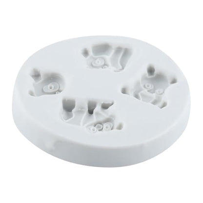 Panda Polymer Clay Mold Animal Panda Silicone Molds for DIY Crafts Epoxy Resin Casting Air Dry Polymer Clay Plaster Jewelry Making - color: Style E