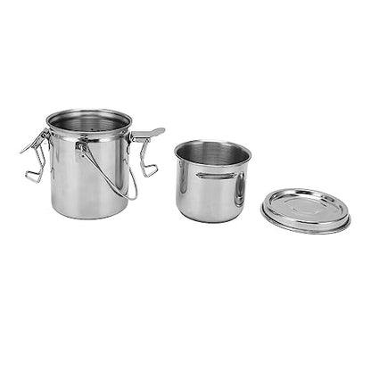 Artist Brush Cleaning Bucket with Stainless Steel Strainer, Leakproof Portable Handle for Watercolor Acrylic Oil Painting