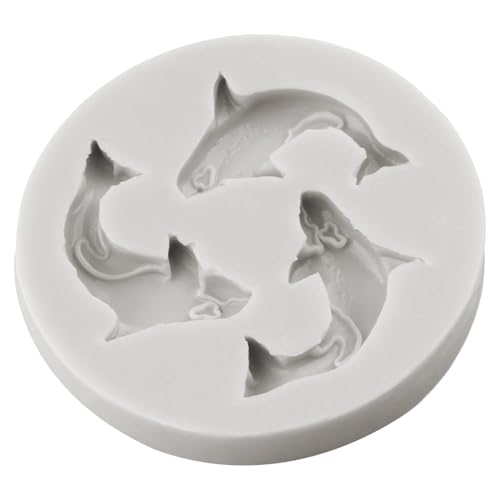 Ocean Animal Polymer Clay Mold Dolphin Killer Whale Silicone Molds for DIY Crafts Air Dry Plaster Polymer Clay Epoxy Resin Casting Jewelry Making - color: Style C