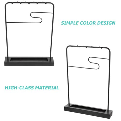 COHEALI Iron Brush Pen Holder 14.56X10.62X2.00In Wrought Calligraphy Brush Rack Home Desk Display Organizer for Writing and Art Supplies