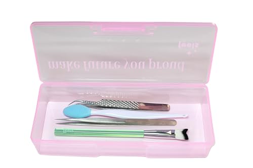Tweezer Holder Box Storage Organizer for Lash Artists, Estheticians, Nails, Manicure, Hair Salon, Spa, Shelf for Eyelash Extension Tweezers, Dust proof