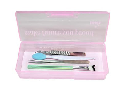 Tweezer Holder Box Storage Organizer for Lash Artists, Estheticians, Nails, Manicure, Hair Salon, Spa, Shelf for Eyelash Extension Tweezers, Dust proof