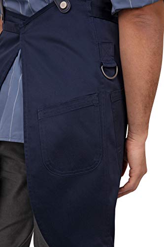 Chef Works Men's Largo Bib Apron - color: Dark Navy