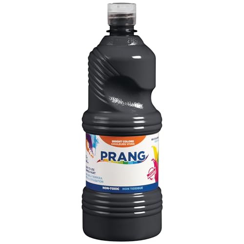 Prang Ready-to-Use Tempera Paint, Black, 32 Oz., 1 Count - color: Black