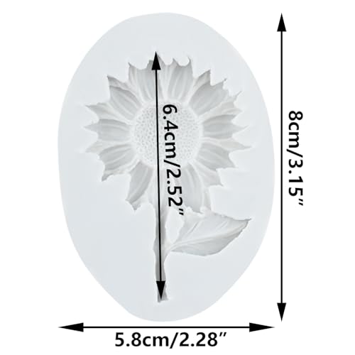 Sunflower Polymer Clay Mold Flower Silicone Molds for DIY Crafts Air Dry Plaster Polymer Clay Epoxy Resin Casting Jewelry Making - color: Style Q
