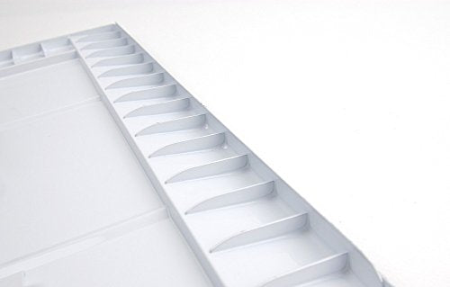 Aluminum Watercolor Palette 13 Well (10.0" x 4.3" x 0.8") - color: White, size: 13 Well (10.0" x 4.3" x 0.8")