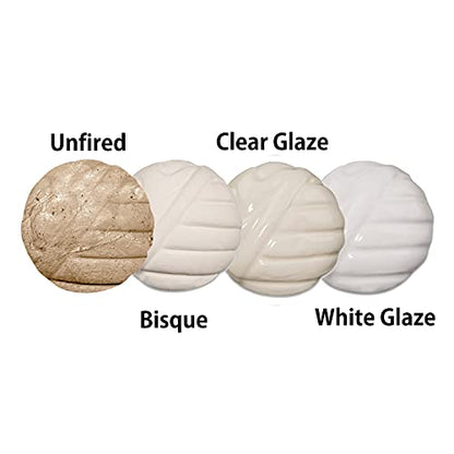 Old Potters Low Fire Pottery Clay White, 10 lbs (Cones 06-04) Made in USA Modeling Clay for Wheel Throwing and Hand Building, Pottery and Sculpting, Beginners, and Advanced - color: White