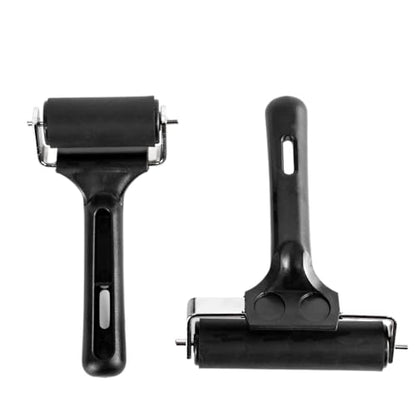 2-Pack Brayer Rollers for Crafting - 4-Inch & 2.2-Inch Rubber Rollers for Printmaking, Ink Rolling, Painting, Print Glue, and Stamping Tools
