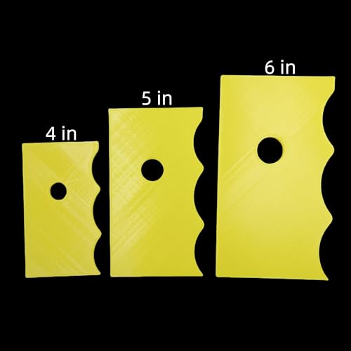 Curved Pottery Ribs for Wheel Throwing, 4-6 Inches, Clay Shaping Tools for Mugs and Cups (RB-PR008) (4 inch) - color: 4 inch