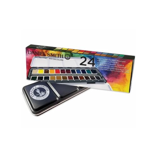 DANIEL SMITH Extra Fine Watercolor Half Pan 24 Color Set V2