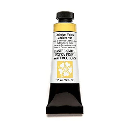 Daniel Smith Extra Fine Watercolor 15ml Paint Tube, Cadmium Yellow Medium Hue (284600184), 0.5 Fl Oz (Pack of 1) - color: Cadmium Yellow Medium Hue