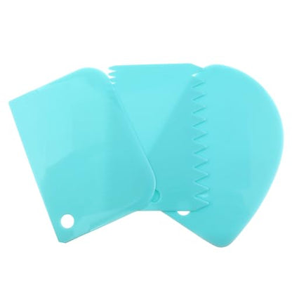 7PCS Color Paint Scraper Plastic Texture Art Tool for Art Painters Cream Scrapers DIY Handcrafted Pottery, etc.
