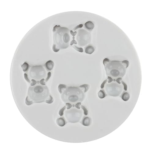 Cute Bear Polymer Clay Mold Bear Silicone Molds for DIY Crafts Epoxy Resin Casting Air Dry Polymer Clay Plaster Jewelry Making - color: Style D