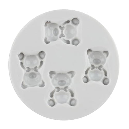 Cute Bear Polymer Clay Mold Bear Silicone Molds for DIY Crafts Epoxy Resin Casting Air Dry Polymer Clay Plaster Jewelry Making - color: Style D