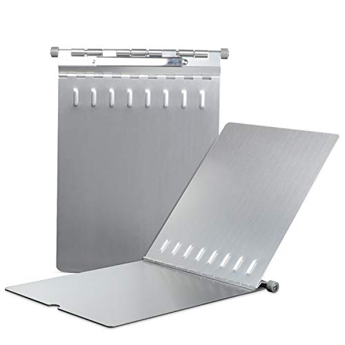ROCOFF Metal Clipboard, Aluminum Heavy Duty Clipboard with Cover, Rust Proof & Protect Documents from Spilled Liquid, Letter Size Paper Holder with High Capacity Clip, Greate for Business or Study - color: Dual Plates