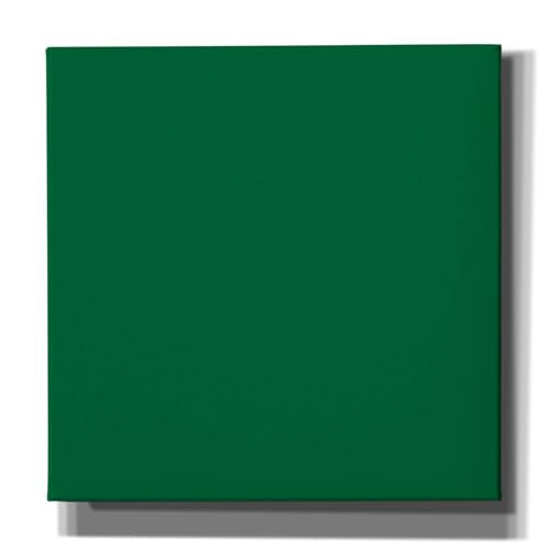 Epic Art Group Artist Stretched Forest Green Printed Canvas, 8"x8"x0.75" Great for Acrylic Paint - color: Green, size: 8x8