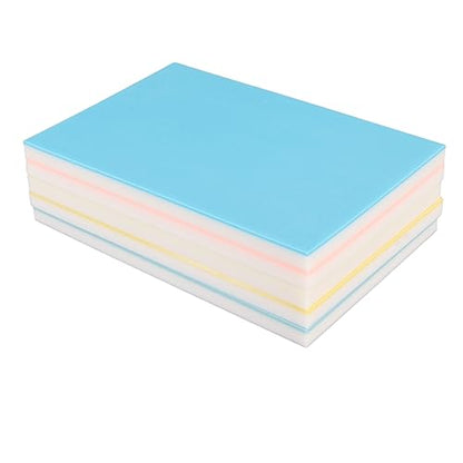WOOXGEHM 5Pcs Rubber Stamp Carving Blocks, Soft, Nice Extensibility Colorful Carving Blocks, 5.9in Long 3.9in Wide Carving Blocks for DIY Printing Craft
